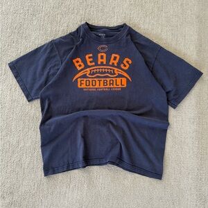 Chicago Bears Football T Shirt - Mens Large - Y2K Navy Reebok NFL Graphic Tee